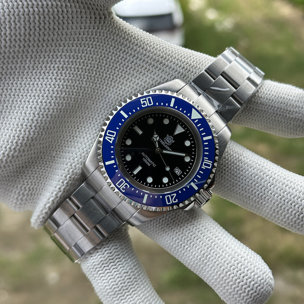 STEELDIVE Official SD1964 Personalized Black Dial Blue Bezel Insert Japan NH35 Automatic Watch