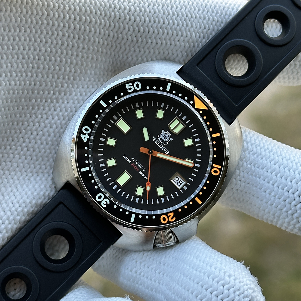 STEELDIVE Official SD1970C Black Dial Sapphire Glass Ceramc Bezel Insert Super Luminous Japan NH35 Automatic Mens Collection Watch