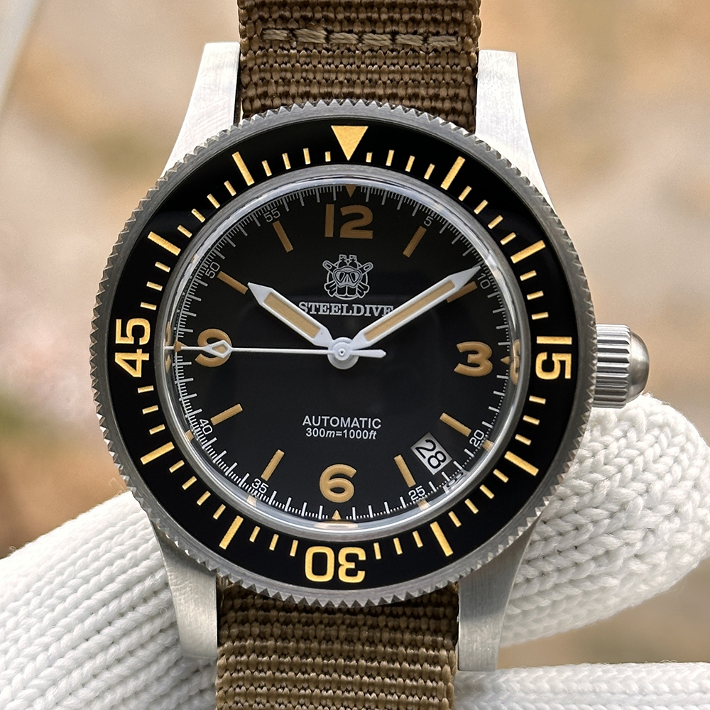 STEELDIVE Official SD1952V New Arrival Ceramic Bezel Sapphire Glass 300M NH35 Automatic Dive Watch