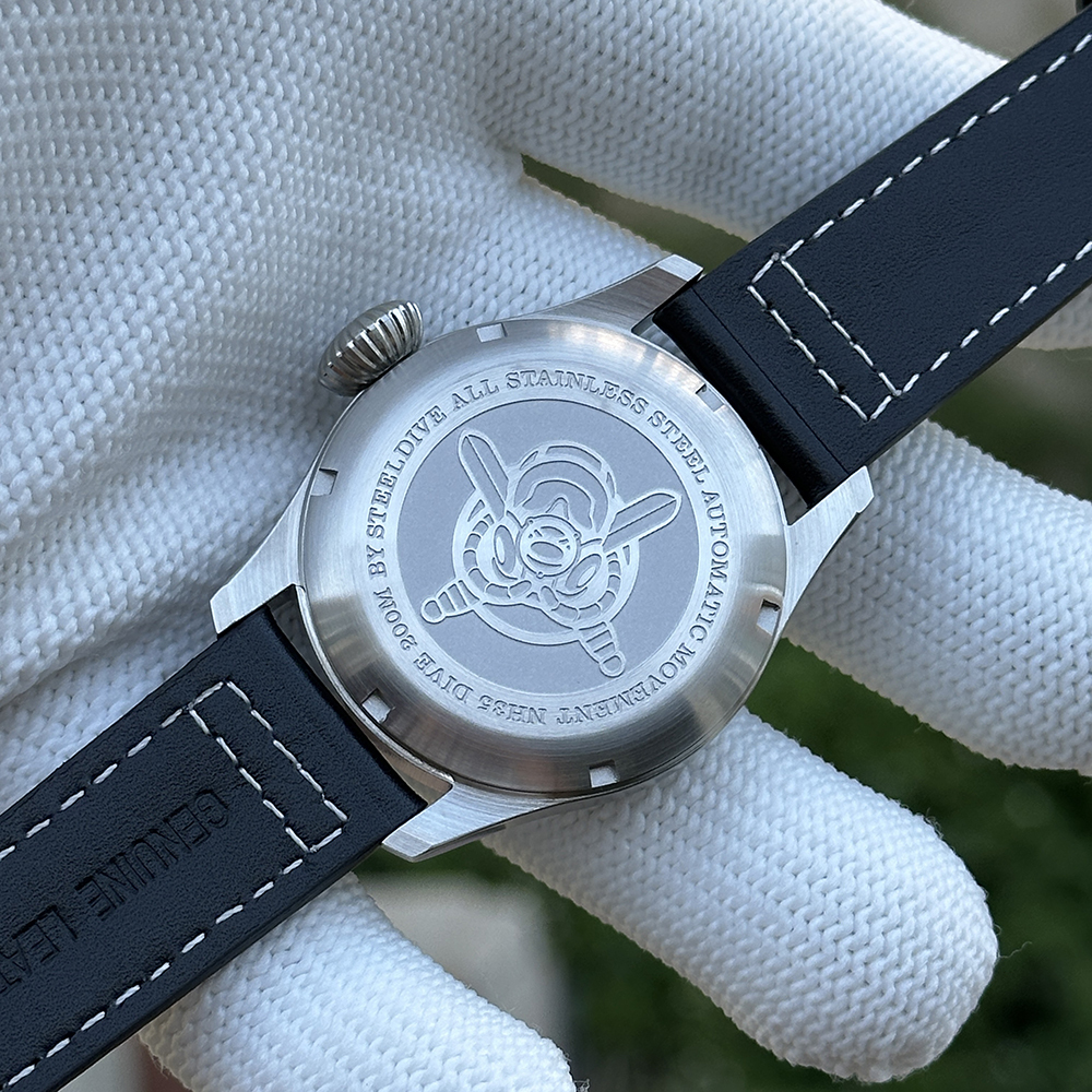 STEELDIVE Official SD1928H 39MM Small Size NH35 Automatic Mens Analog Dive Watch Reloj