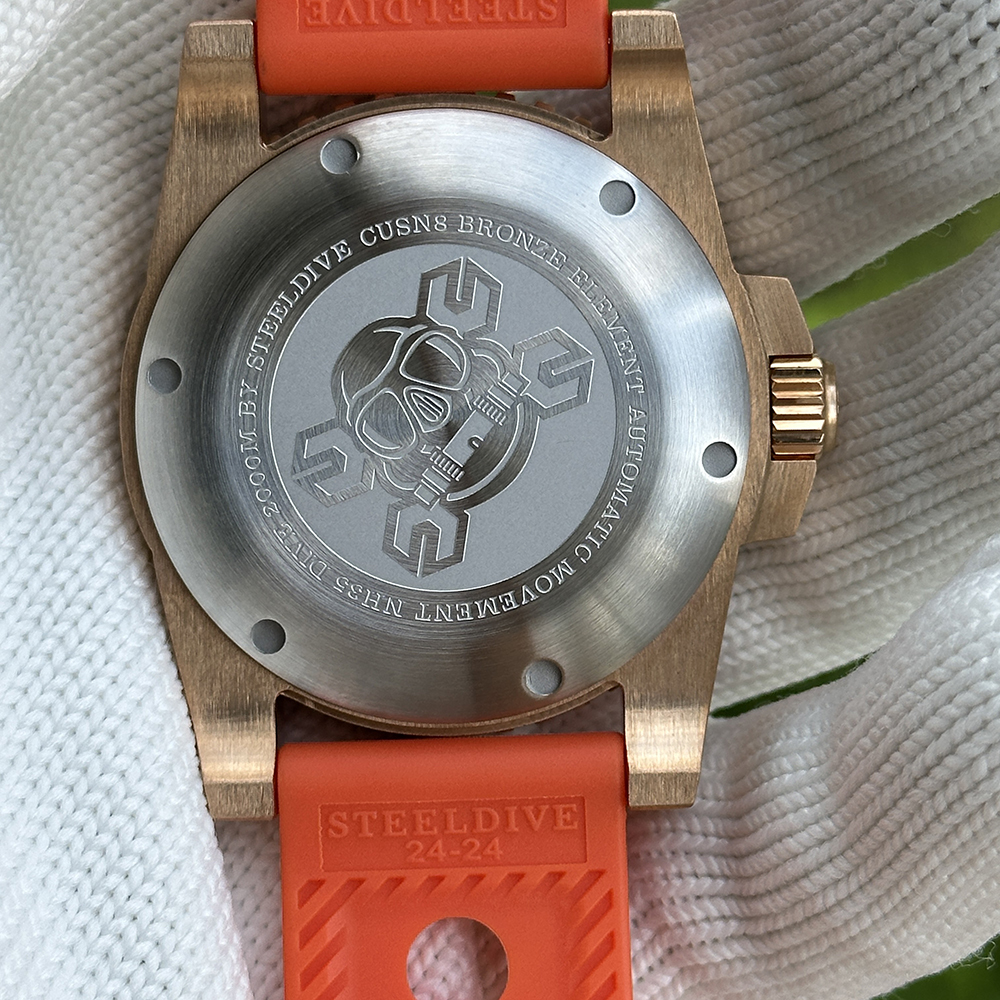 STEELDIVE Official SD1987S CuSn8 Solid Bronze NH35 Automatic Dive Watch