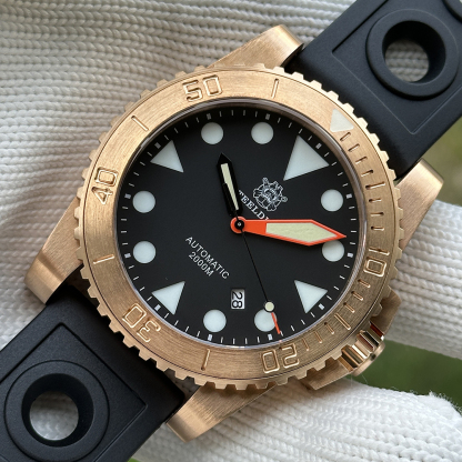 STEELDIVE Official SD1987S CuSn8 Solid Bronze NH35 Automatic Dive Watch