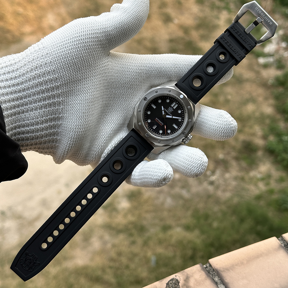 STEELDIVE Official SD1960 New Arrival 45MM Case 500M Waterproof Black Dial NH35 Automatic Mens Dive Watch Sapphire Glass