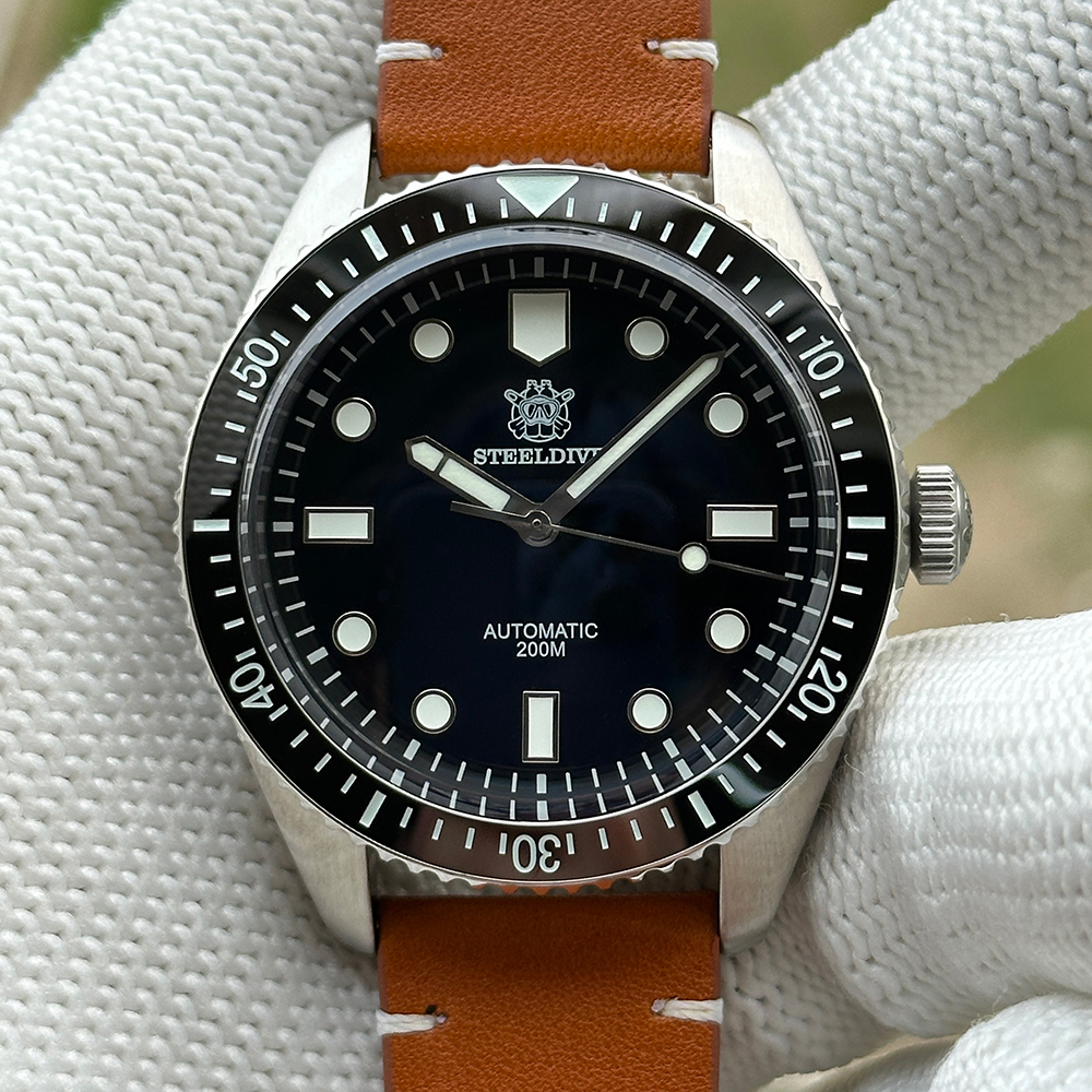 STEELDIVE Official SD1965 Black Dial 42.1MM Case Sapphire Glass Ceramic Bezel Insert 200M Waterproof NH35 Mens Dive Watch