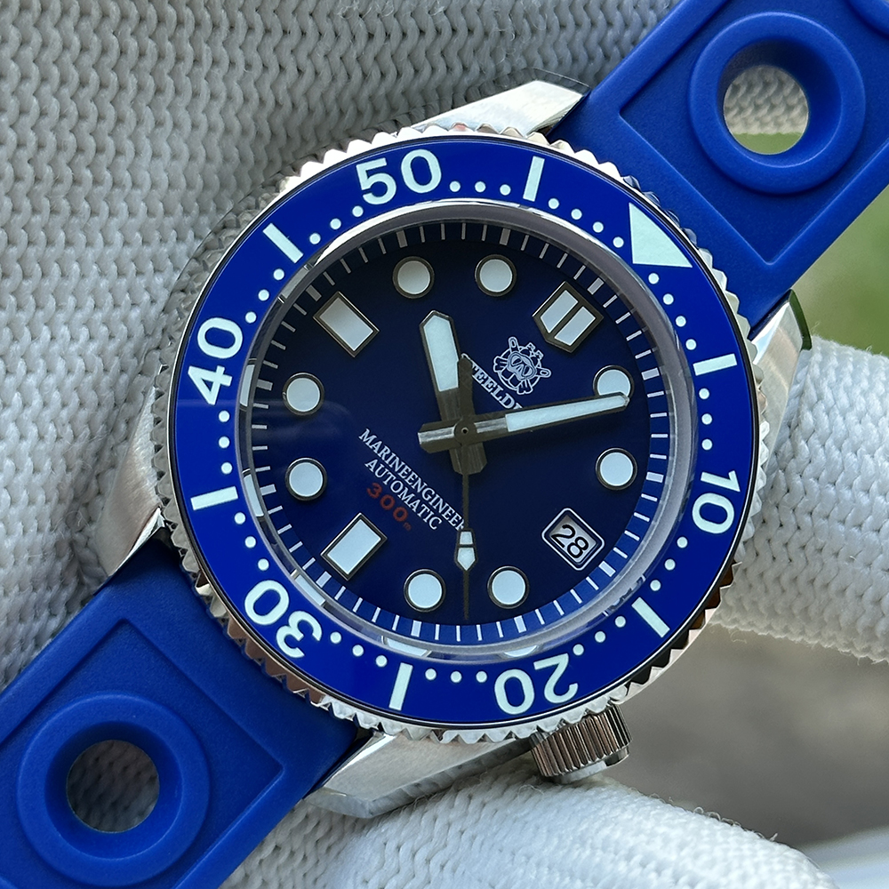 STEELDIVE Official SD1968 Blue Dial 44mm One-piece Case Sapphire