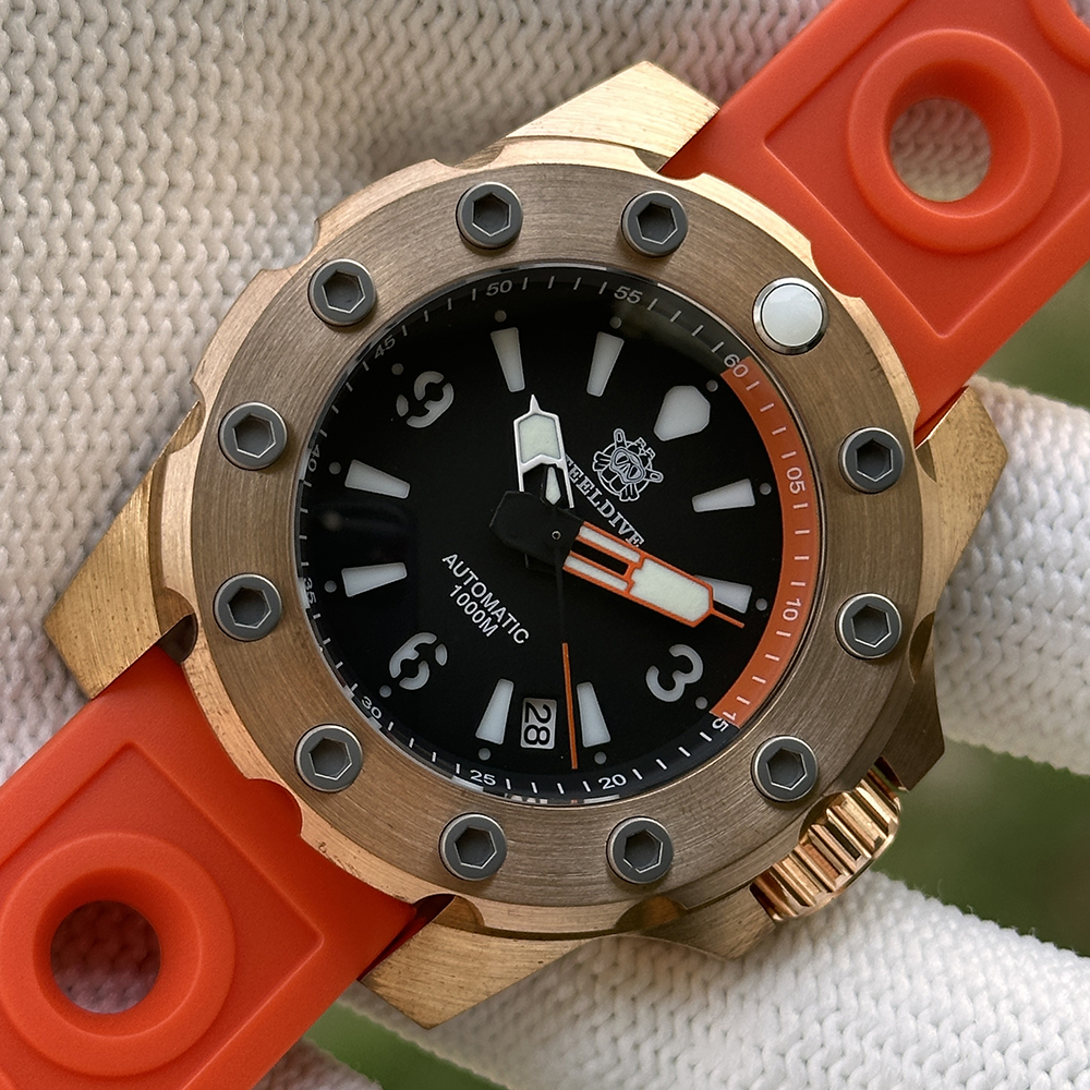 STEELDIVE Official SD1948S Solid Bronze 1000M Waterproof NH35 Dive Watch