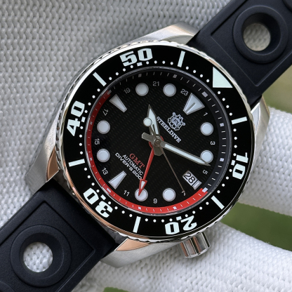 STEELDIVE Official SD1971GMT 44.9MM Swiss Luminous Ceramic Bezel Sapphire Glass 200M NH34 GMT Dive Watch