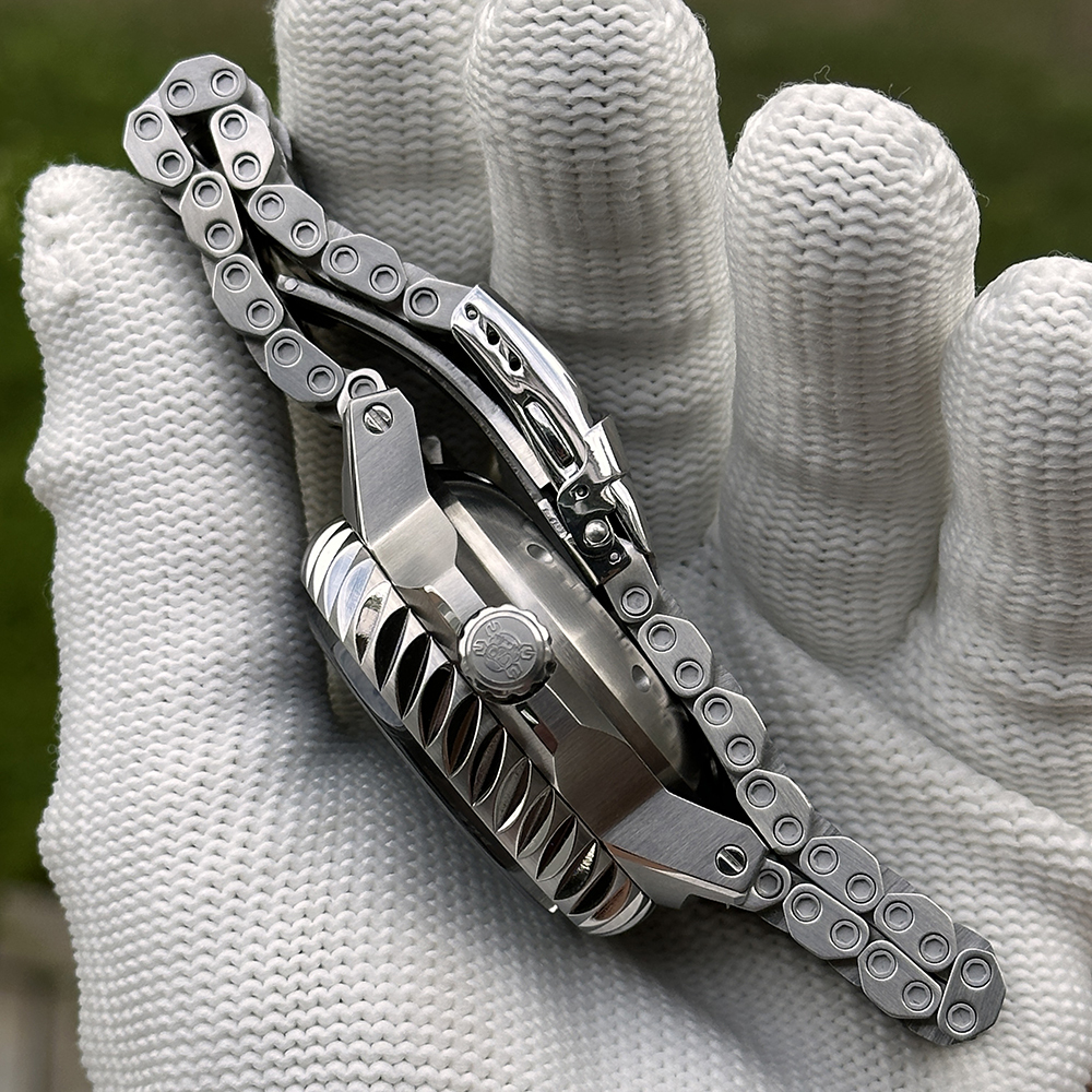 STEELDIVE Official SD1982 Tank Bracelet NH35 Automatic Dive Watch