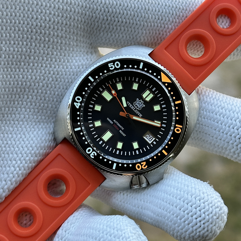 STEELDIVE Official SD1970C Black Dial Sapphire Glass Ceramc Bezel Insert Super Luminous Japan NH35 Automatic Mens Collection Watch
