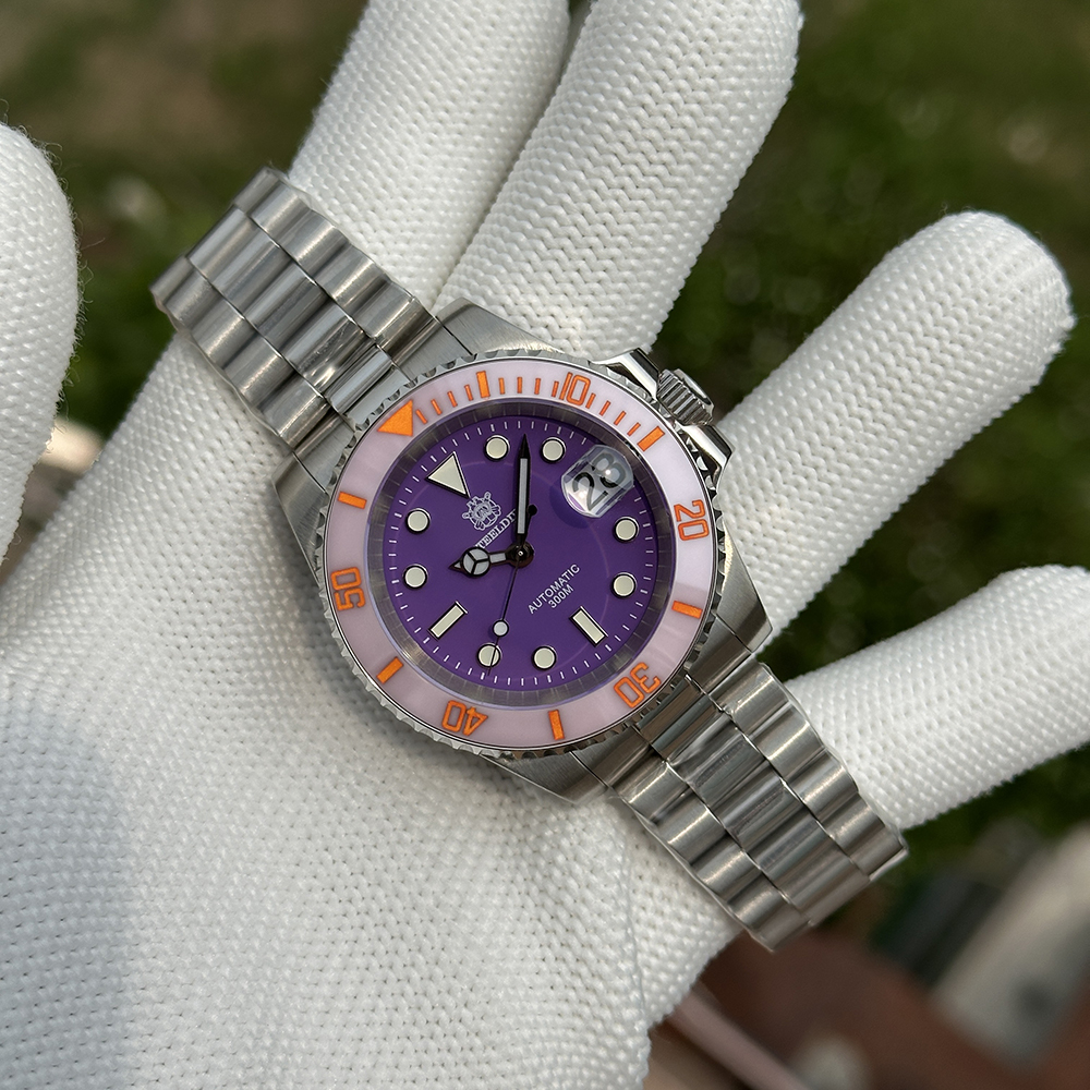 316 OFFICIAL SHOP様②⑦ STEELDIVE Official SD1953C Dark Purple Dial 300M Waterprof Japan
