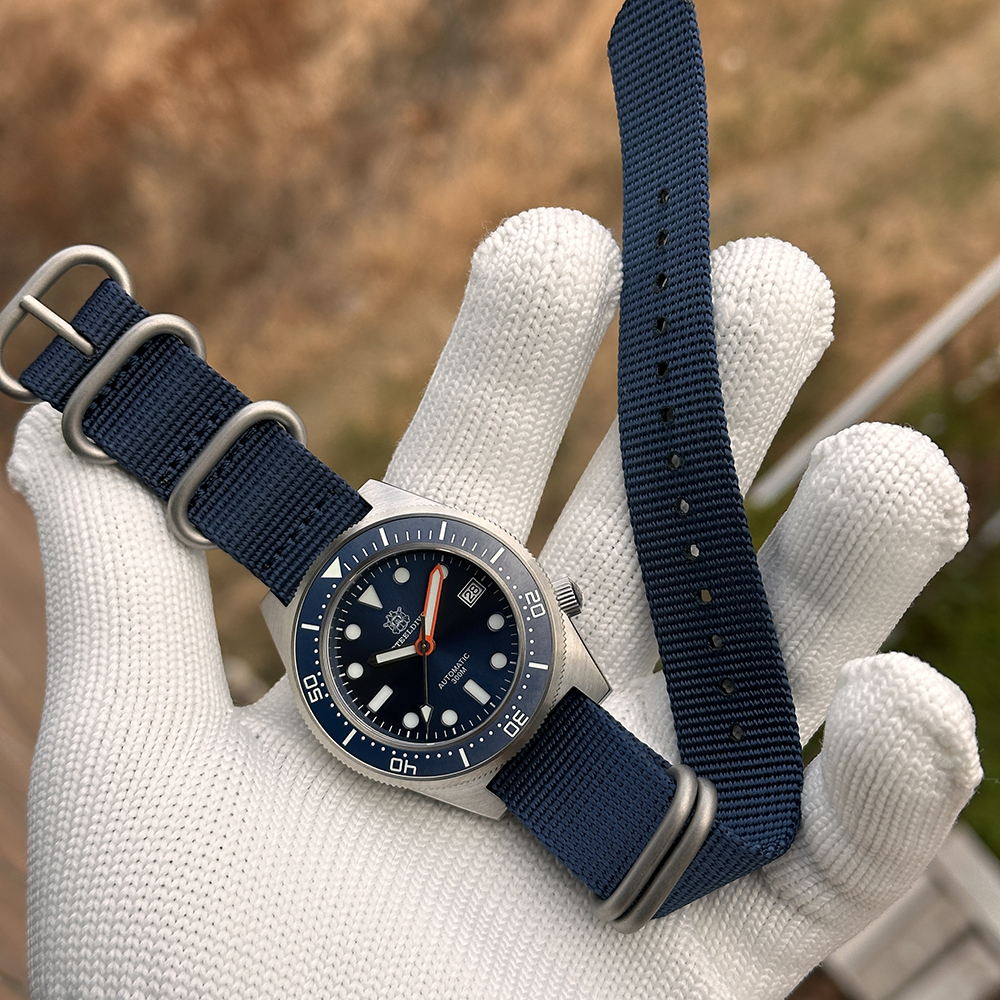 Steeldive Official Replacement Ceramic Bezel Insert for SD1929 Blue Only