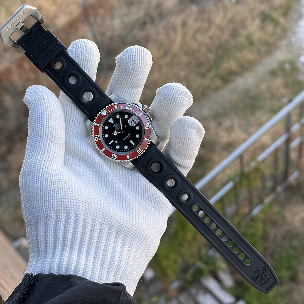 STEELDIVE Official SD1953 New Arrival Black Dial Red Bezel 300M NH35 Automatic Dive Watch