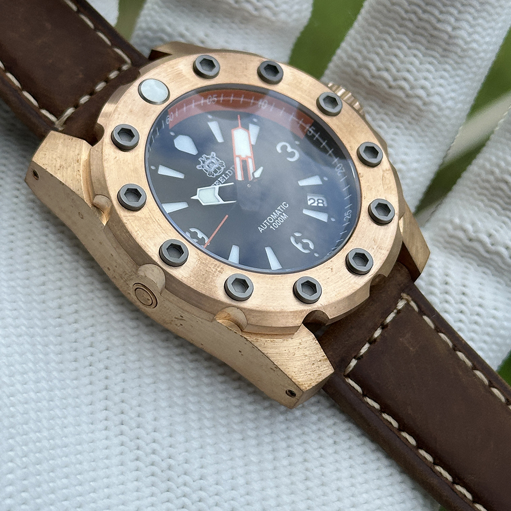 ヒ*☆様 J-1005D プロトタイプ STEELDIVE Official SD1948S 44.5mm Solid Bronze Case Japan NH35