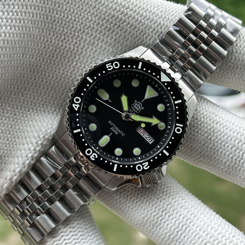STEELDIVE Official SD1973W Limited Offer Day and Date Function NH36 Automatic Movement 200M Waterproof Mens Dive Watch