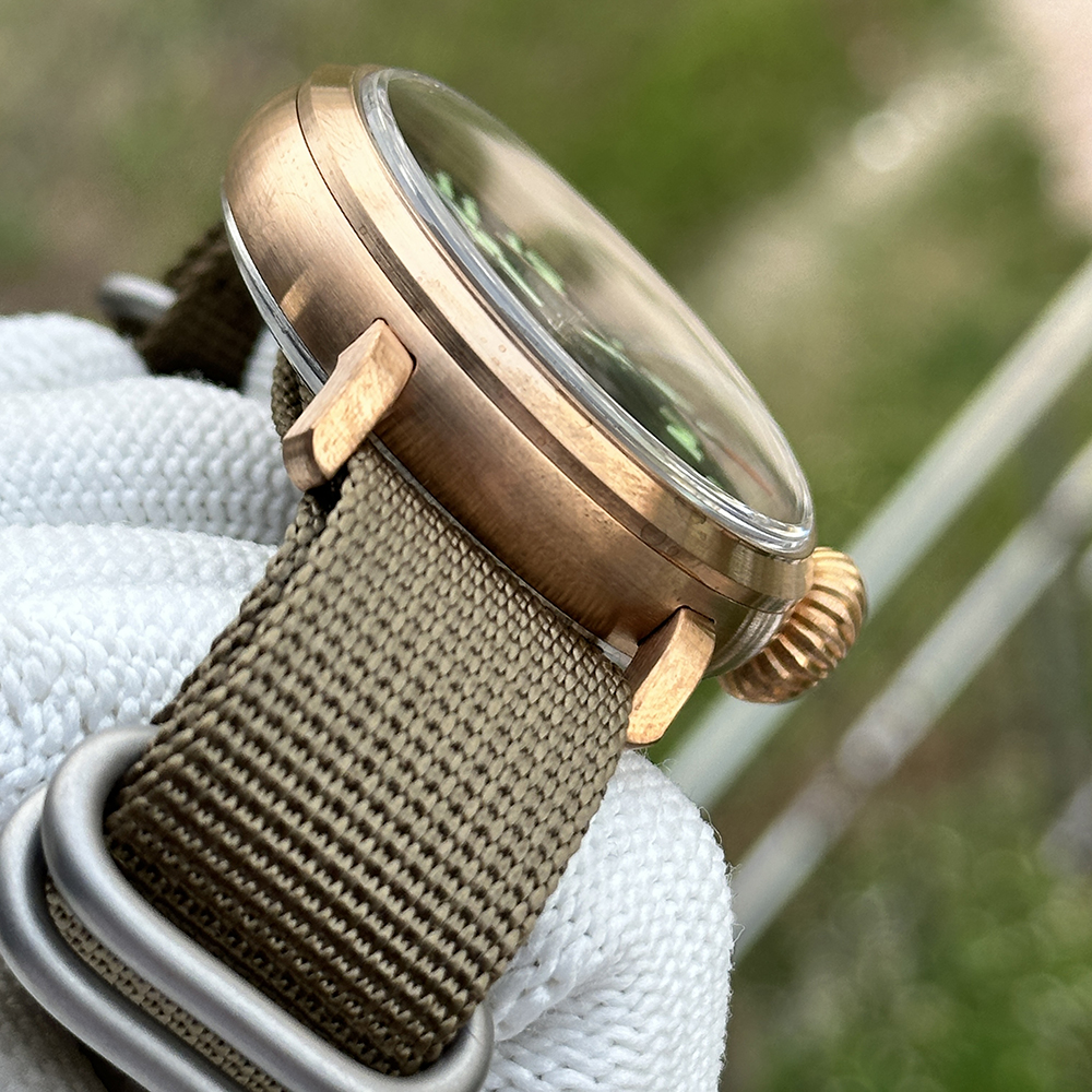 STEELDIVE Official SD1903S C3 Green Luminous 46.5MM Bronze Case 200M Waterproof NH35 Mends Automatic Dive Watch