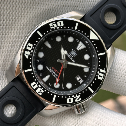 STEELDIVE Official SD1971GMT New Arrival 44.9MM Sapphire Glass Ceramic Bezel 200M Automatic Dive Watch