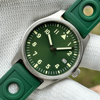 STEELDIVE Official SD1940 No Logo 39mm Pilot Watch 200m Waterproof Mens NH35 Automatic Dive Watch