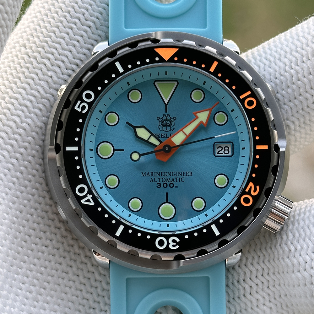 STEELDIVE Official SD1975C Swiss Luminous 47.5mm Case 300M Waterproof Ceramic bezel Sapphire Glass NH35 Mens Dive Watch