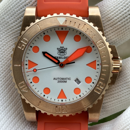 STEELDIVE Official SD1987S CuSn8 Solid Bronze NH35 Automatic Dive Watch