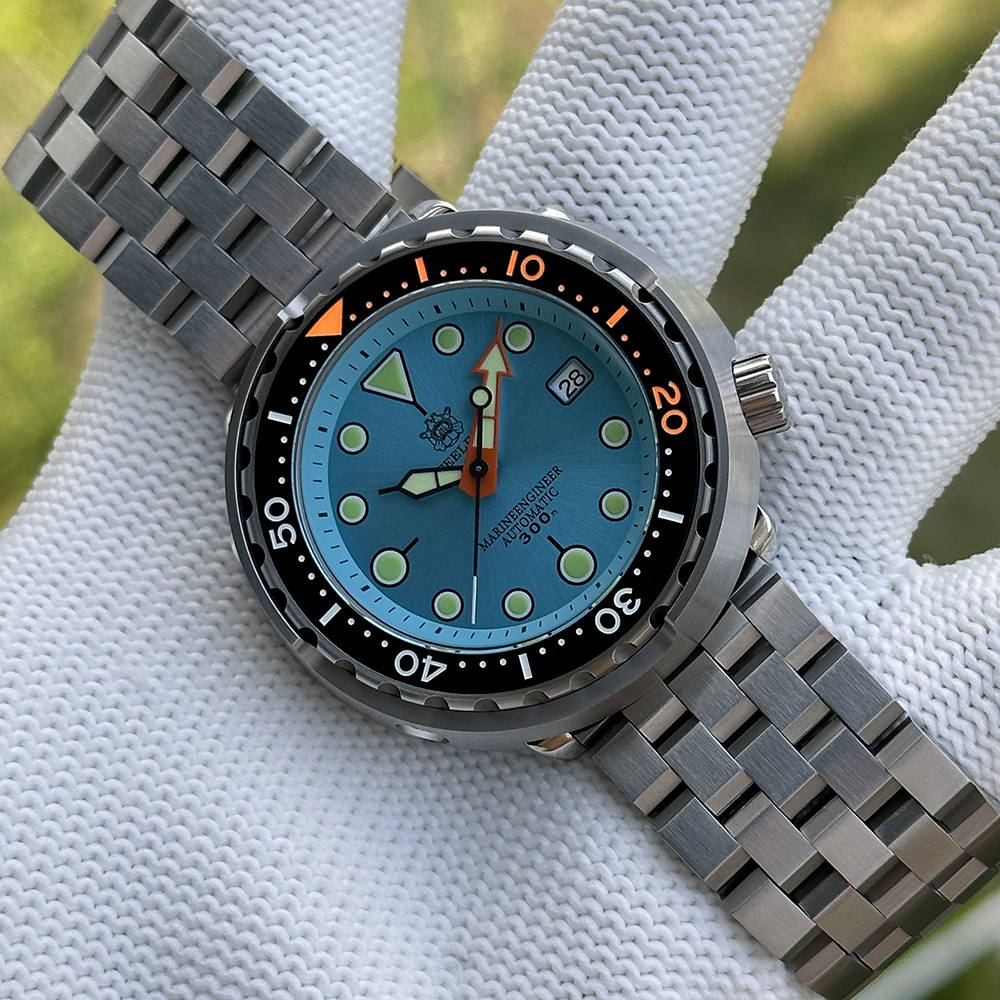 STEELDIVE Official SD1975C Swiss Luminous 47.5mm Case 300M Waterproof Ceramic bezel Sapphire Glass NH35 Mens Dive Watch