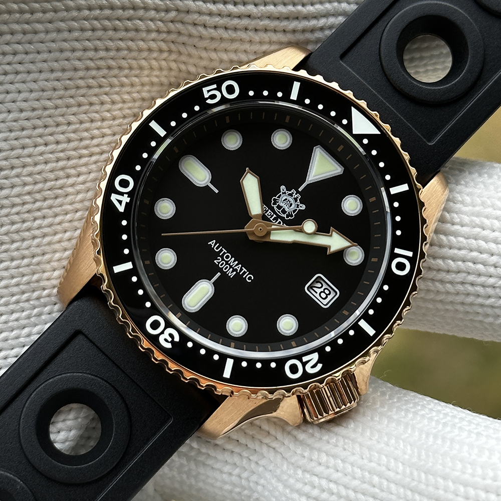 STEELDIVE Official SD1973S Ceramic Bezel Blue Luminous 200M Waterproof NH35 Automatic Movement Mens Dive Watch for Men