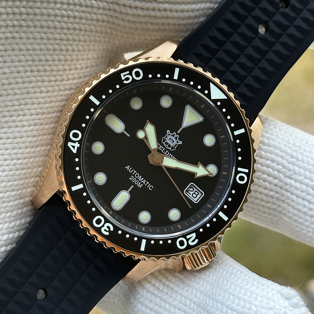 STEELDIVE Official SD1973S Ceramic Bezel Blue Luminous 200M Waterproof NH35 Automatic Movement Mens Dive Watch for Men