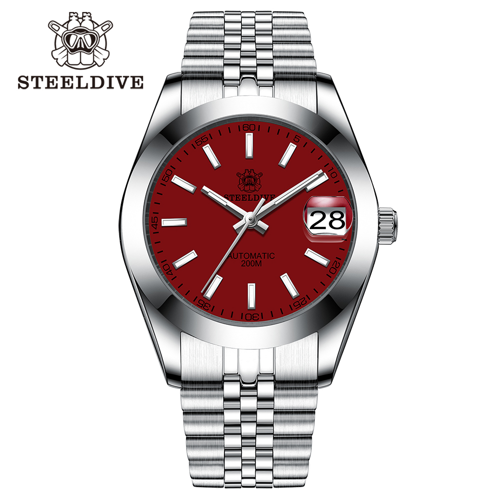 STEELDIVE Official SD1934 Simple Design 39mm 200M Waterproof NH35 Automatic Dive Watch