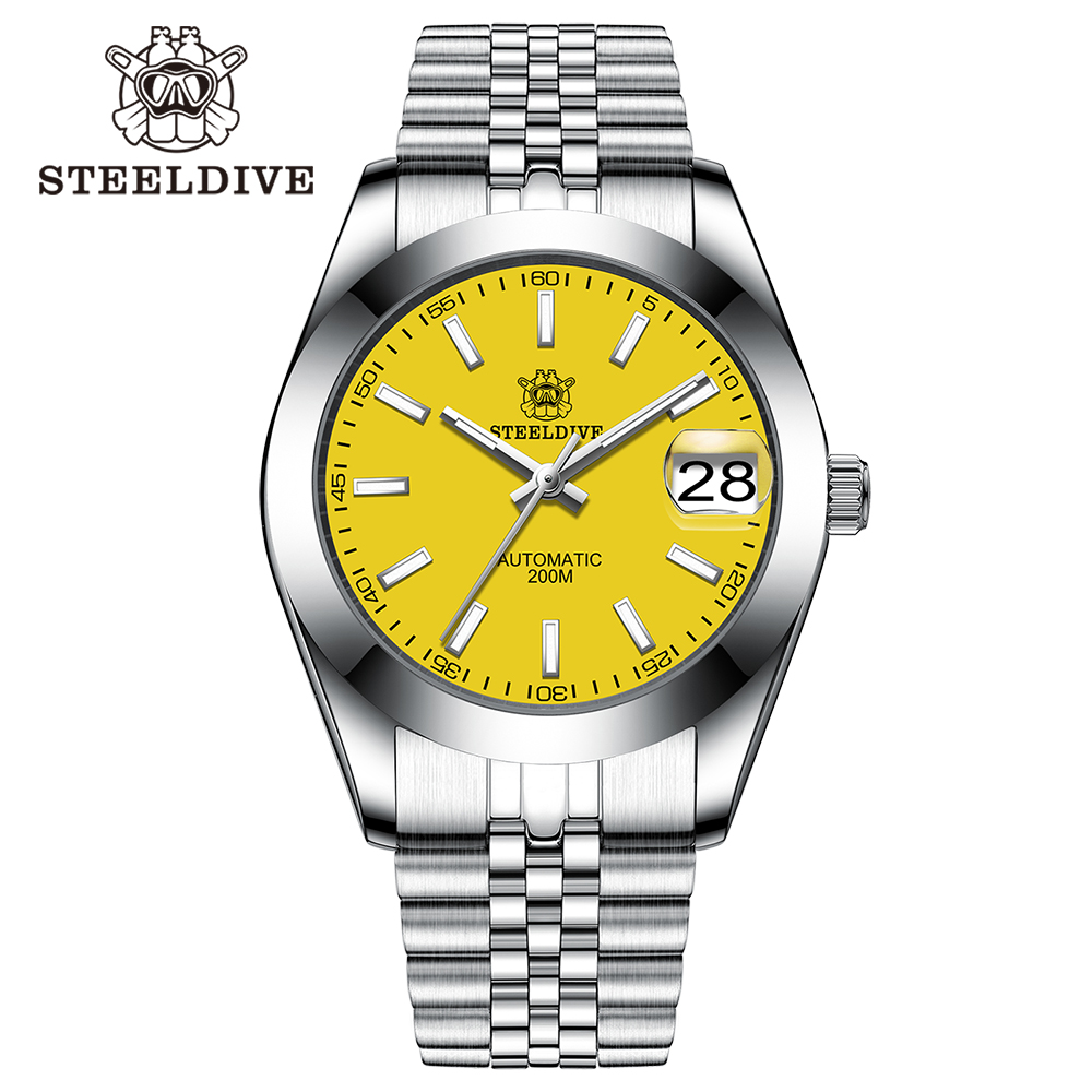 STEELDIVE Official SD1934 Simple Design 39mm 200M Waterproof NH35 Automatic Dive Watch