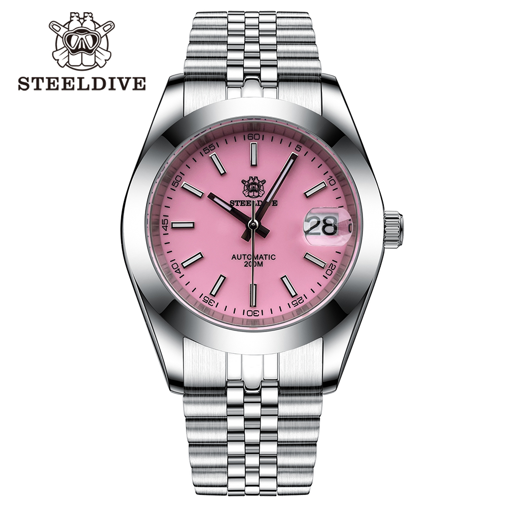 STEELDIVE Official SD1934 Simple Design 39mm 200M Waterproof NH35 Automatic Dive Watch