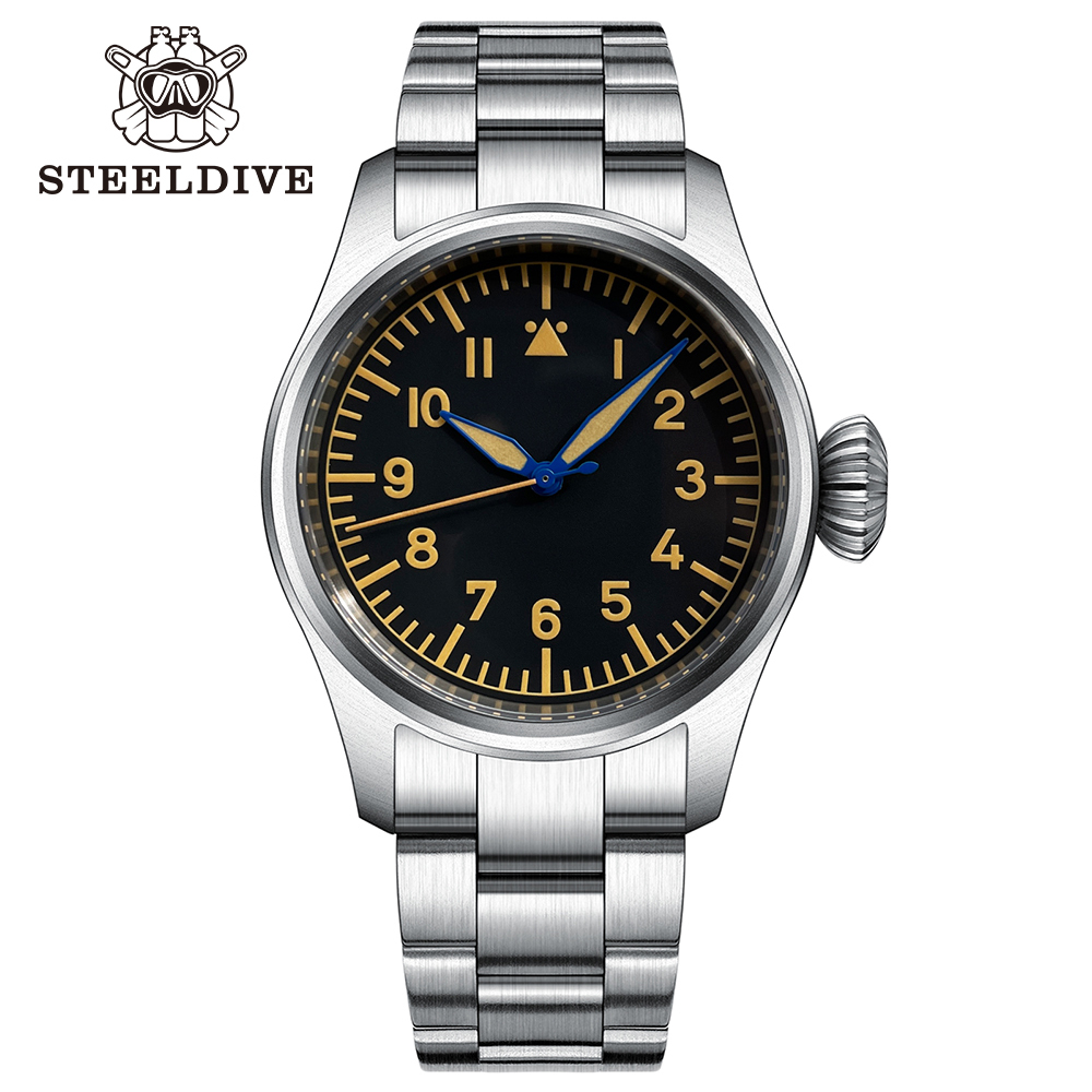 STEELDIVE Official SD1928A No Log Dial 39MM 200M Waterproof NH35 Automatic Dive Watch