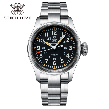 STEELDIVE Official SD1928H 39MM Small Size NH35 Automatic Mens Analog Dive Watch Reloj