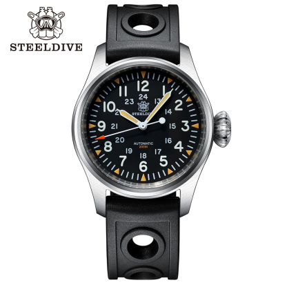 STEELDIVE Official SD1928H 39MM Small Size NH35 Automatic Mens Analog Dive Watch Reloj