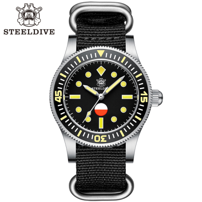 STEELDIVE Official SD1952T Classic Sapphire Glass Super Luminous 41MM Japan NH35 Automatic Dive Watch 300M