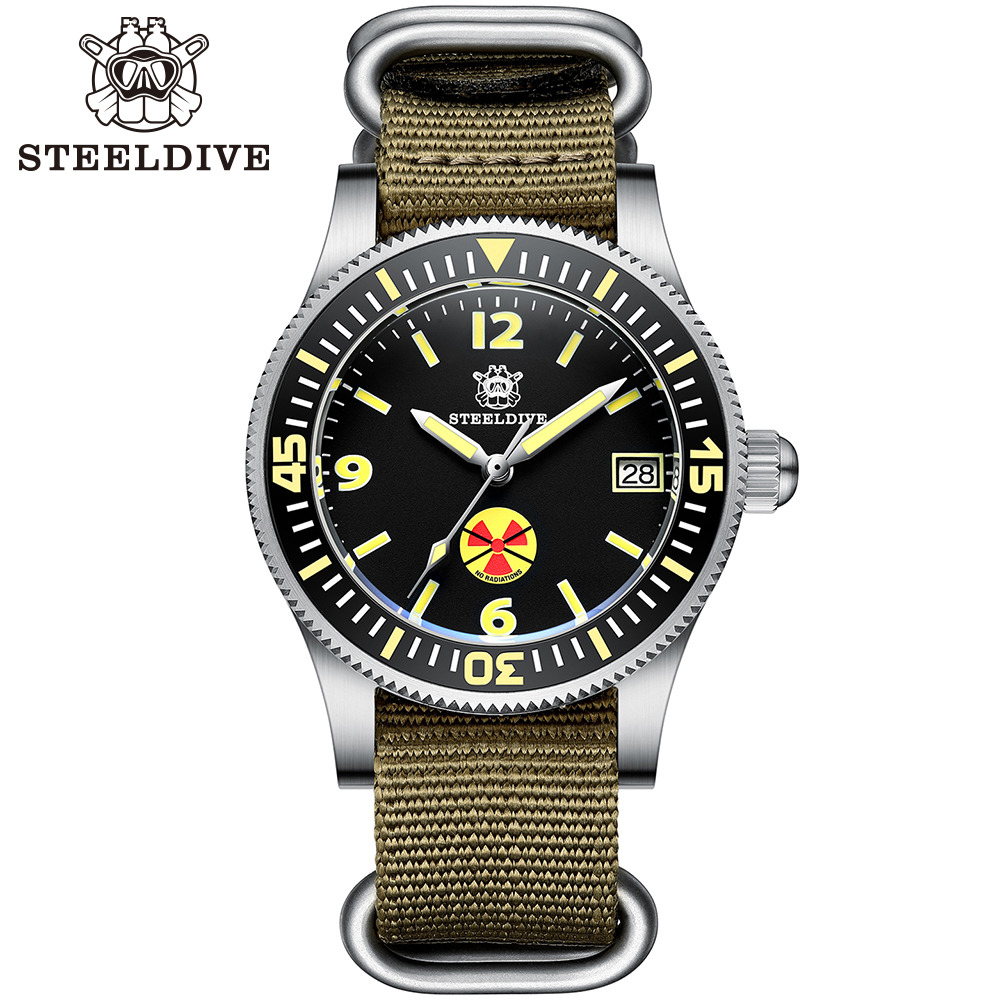 STEELDIVE Offiicial SD1952T Top Brand 300M Waterproof NH35 Automatic Mens Dive Watch