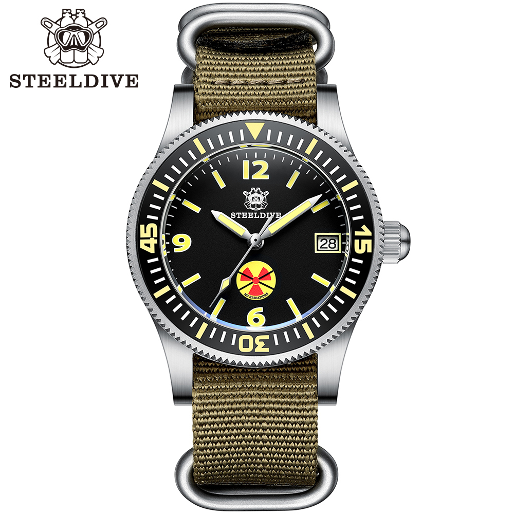 STEELDIVE Offiicial SD1952T Top Brand 300M Waterproof NH35 Automatic Mens Dive Watch
