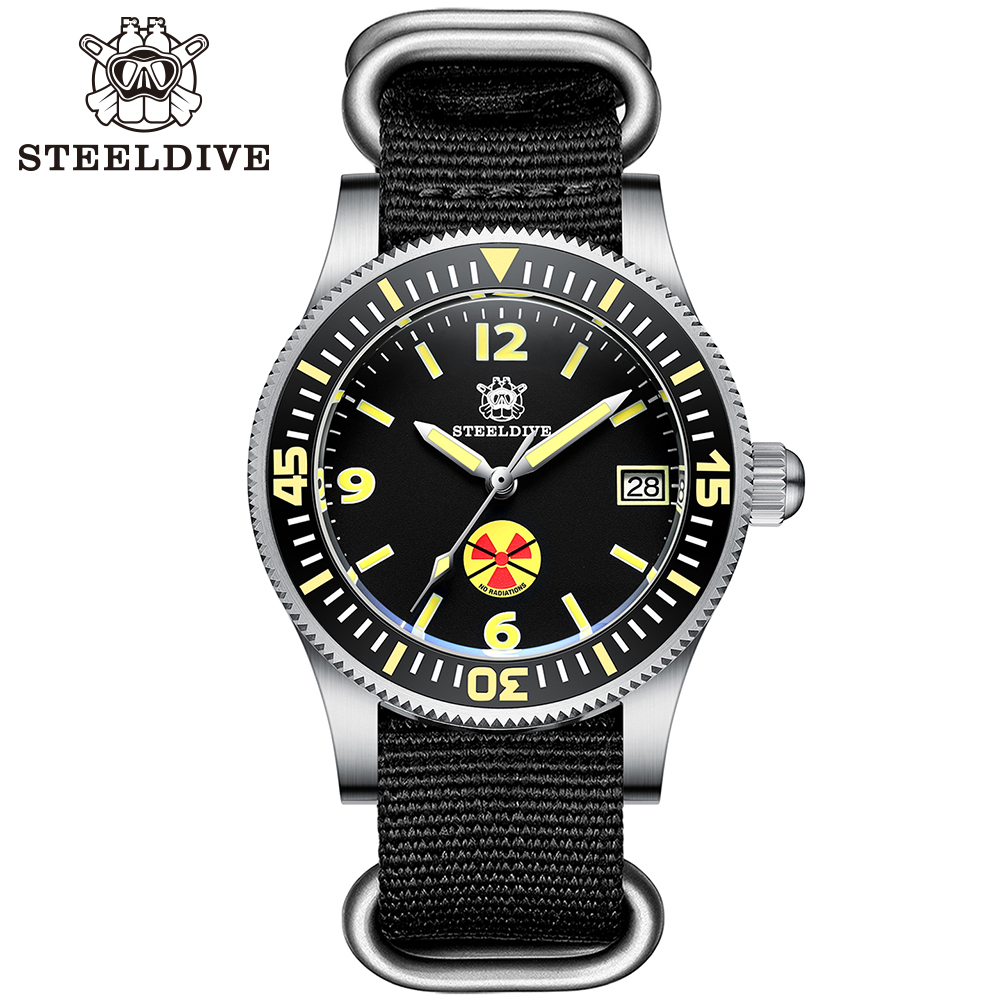 STEELDIVE Offiicial SD1952T Top Brand 300M Waterproof NH35 Automatic Mens Dive Watch