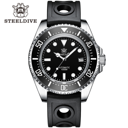 STEELDIVE Official Rubber Strap 1000M Waterproof NH35 Automatic Dive Watch Reloj for Men
