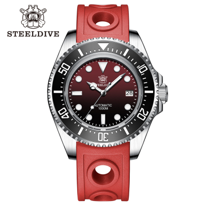 STEELDIVE Official Rubber Strap 1000M Waterproof NH35 Automatic Dive Watch Reloj for Men