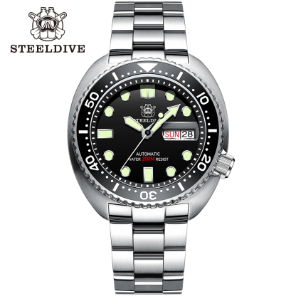 STEELDIVE Official SD1972 Day Function 200M Sapphire Glass NH36 Automatic Mens Dive Watch 