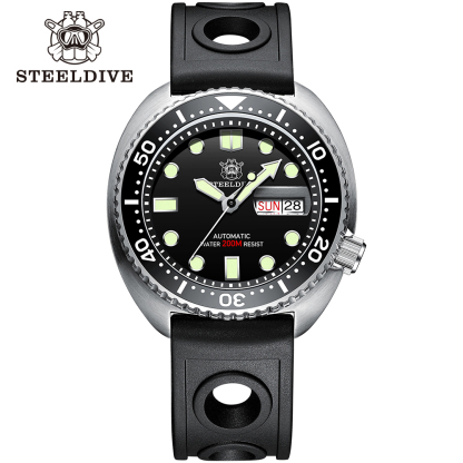 STEELDIVE Official SD1972 Day Function 200M Sapphire Glass NH36 Automatic Mens Dive Watch 