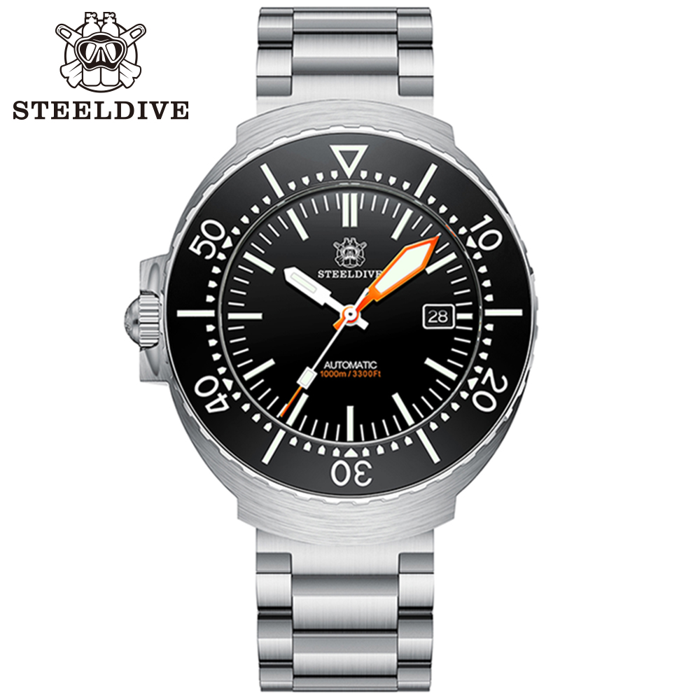 STEELDIVE Official SD1980 One-piece Case 1000M Waterproof NH35 Automatic Mens Dive Watch