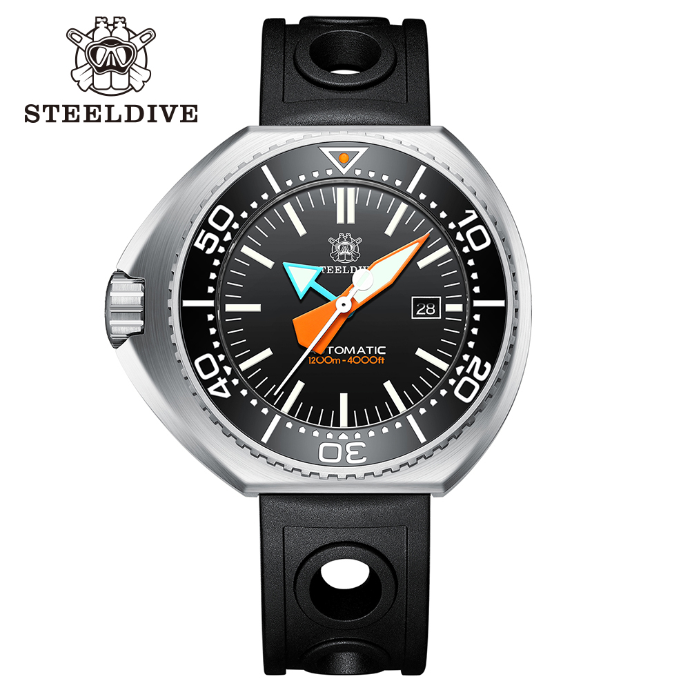 STEELDIVE Official SD1985 Swiss BGW9 Blue Luminous 1200M Waterproof NH35 Automatic Mens Dive Watch