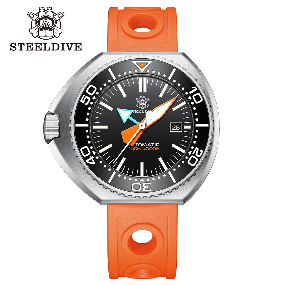 STEELDIVE Official SD1985 Swiss BGW9 Blue Luminous 1200M Waterproof NH35 Automatic Mens Dive Watch