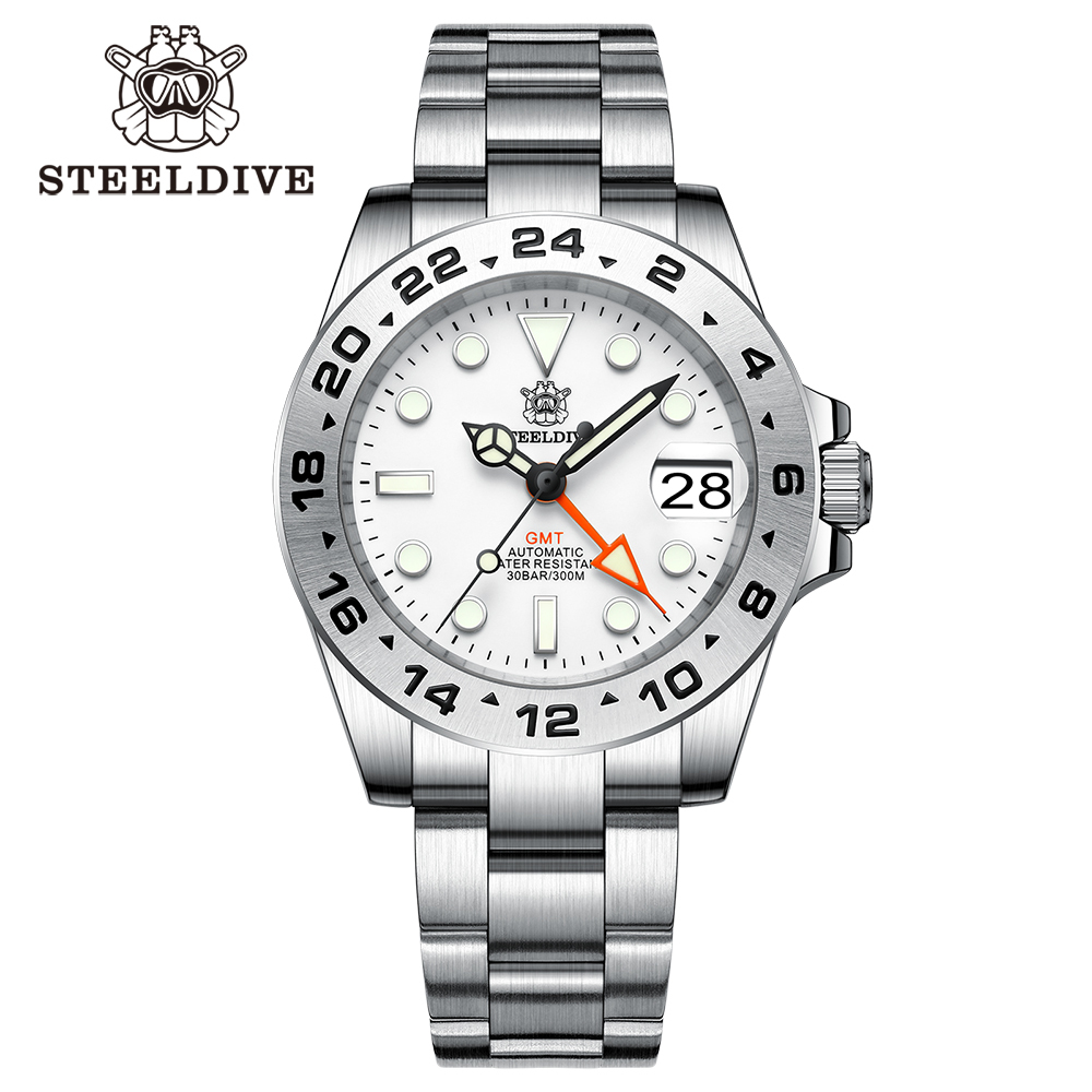 STEELDIVE Official SD1992 300M Waterproof Sapphire Glass NH34 GMT Dive Watch Automatic