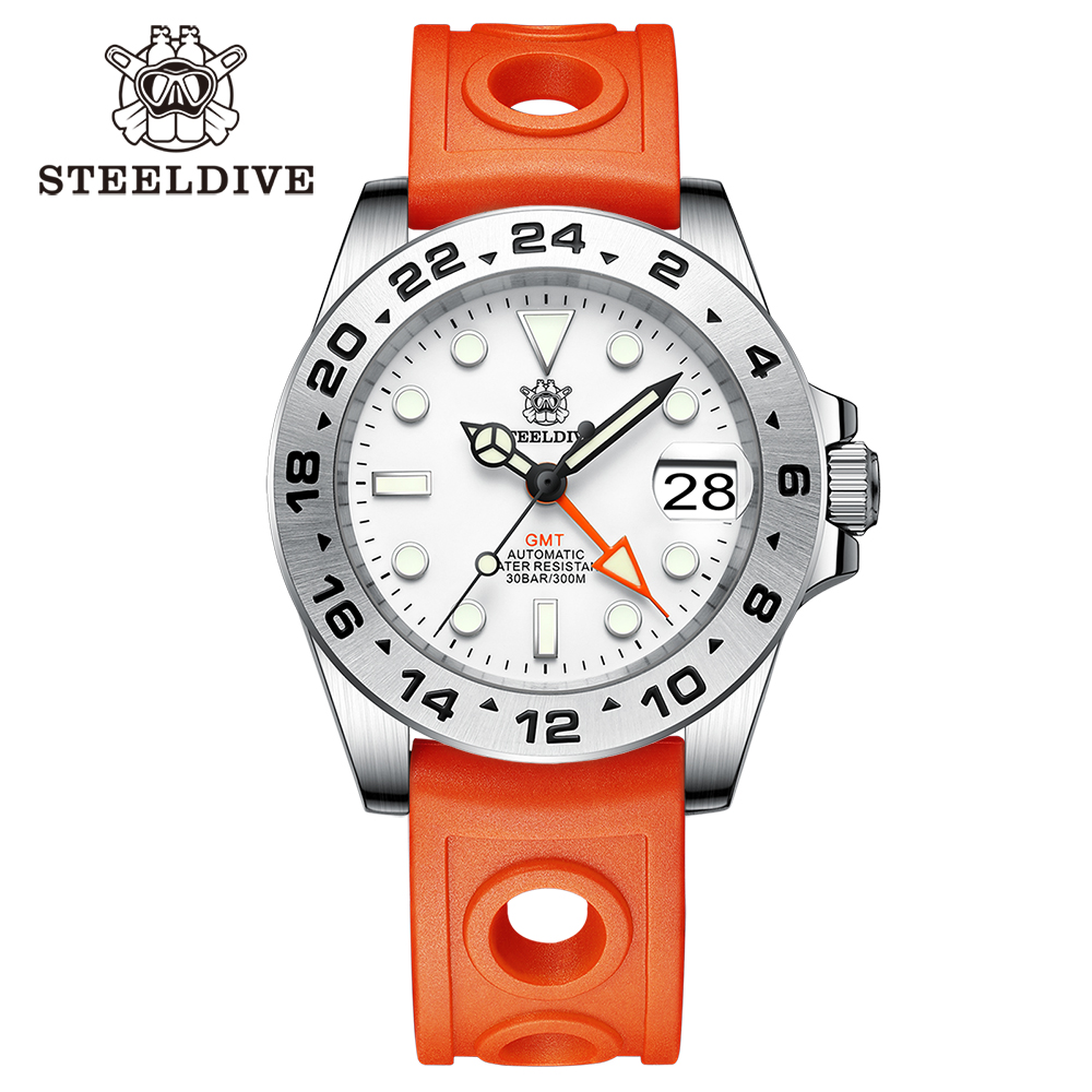 STEELDIVE Official SD1992 300M Waterproof Sapphire Glass NH34 GMT Dive Watch Automatic