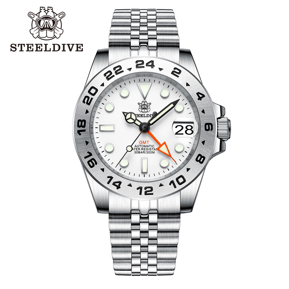 STEELDIVE Official SD1992 300M Waterproof Sapphire Glass NH34 GMT Dive Watch Automatic