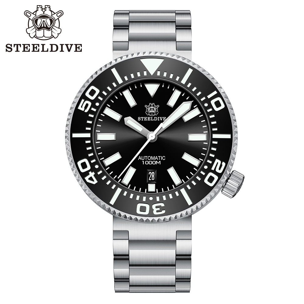 STEELDIVE Official SD1976P 48MM One-Piece 1000M Waterproof NH35 Automatic Mens Dive Watch