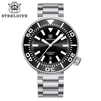 STEELDIVE Official SD1976P 48MM One-Piece 1000M Waterproof NH35 Automatic Mens Dive Watch 