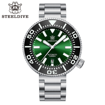 STEELDIVE Official SD1976P 48MM One-Piece 1000M Waterproof NH35 Automatic Mens Dive Watch 