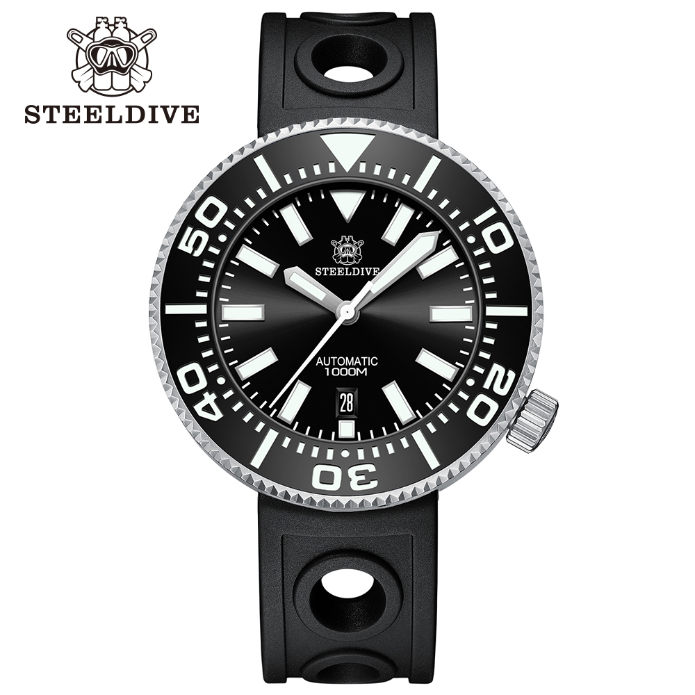 STEELDIVE Official SD1976P 48MM One-Piece 1000M Waterproof NH35 Automatic Mens Dive Watch 